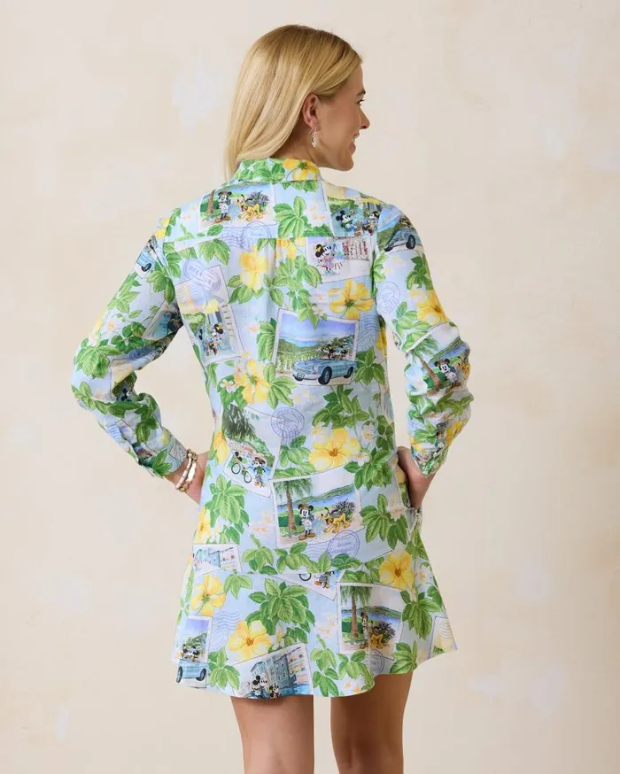 Women Disney Coastalina Postcard To Paradise Linen Dress Continental Tommy Bahama Dresses Women Disney Coastalina Postcard To Paradise Linen Dress Continental Tommy Bahama Dresses