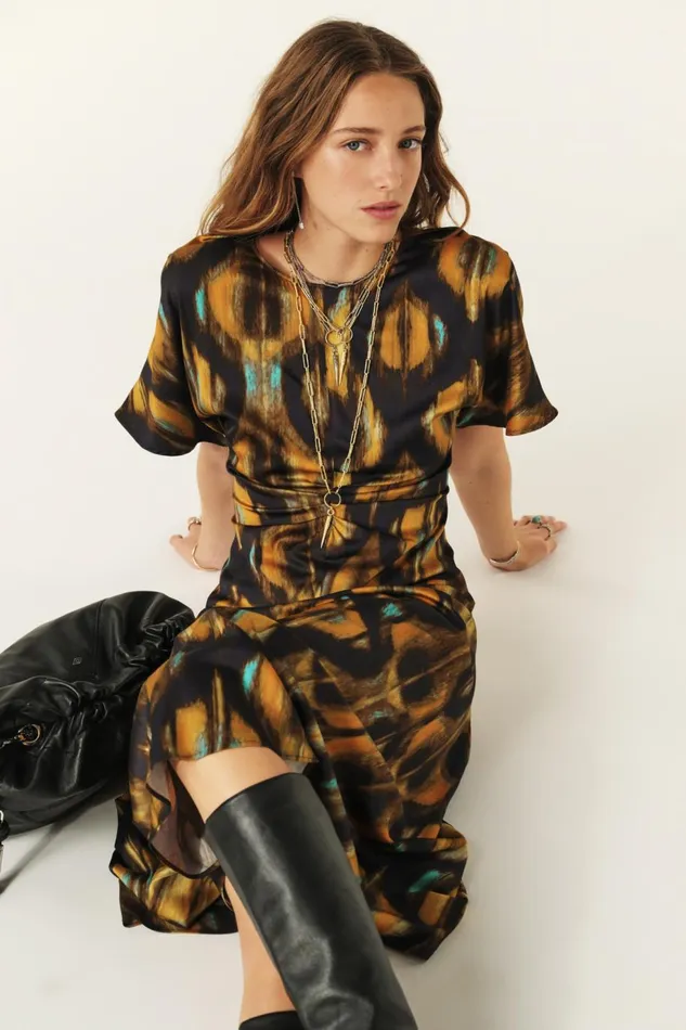 Women Dresses Baandsh MidLength Dress Soleil Blue