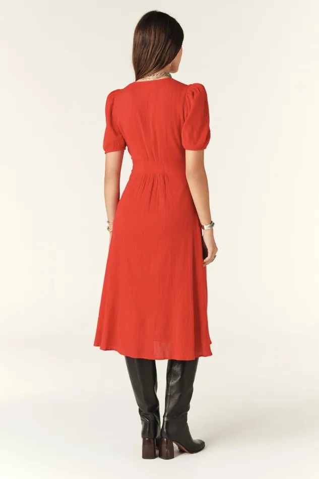 Women Dresses Baandsh MidLength Dress Stella Red