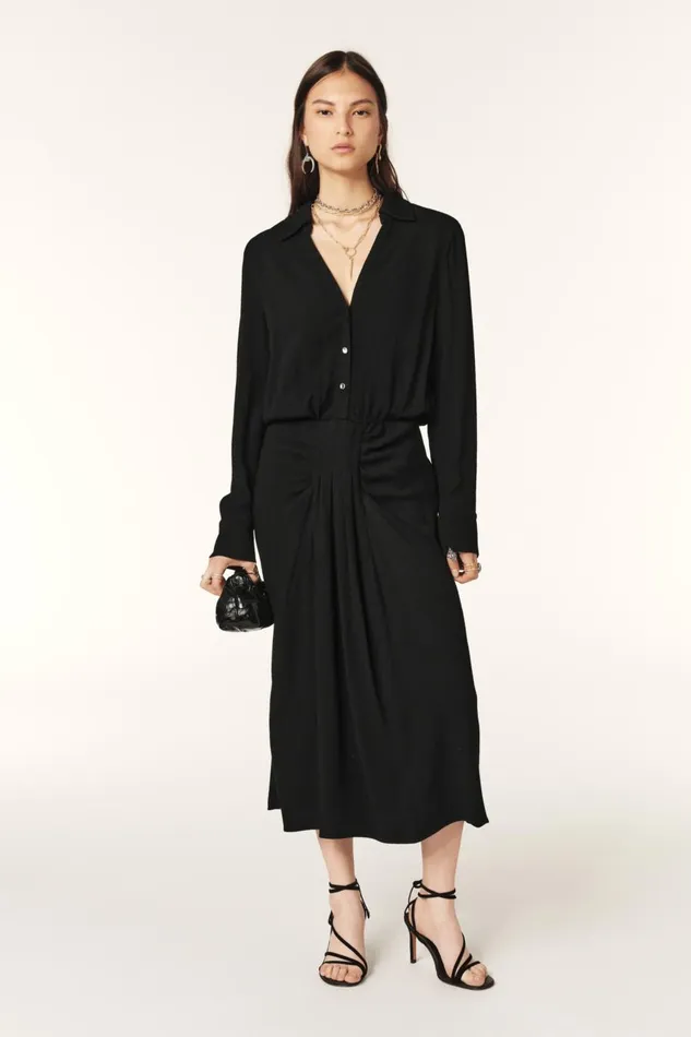 Women Dresses Baandsh Midi Dress Uria Black