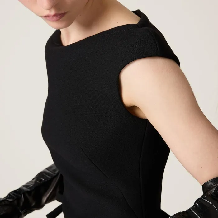 Women Dresses Miu Miu Natt Dress Black Women Dresses Miu Miu Natt Dress Black