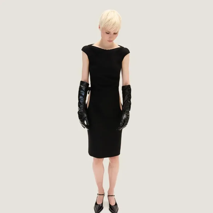 Women Dresses Miu Miu Natt Dress Black Women Dresses Miu Miu Natt Dress Black