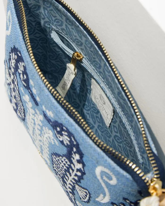 Women Embroidered Carina Crab Wristlet Blue Tommy Bahama Handbags and Clutches Women Embroidered Carina Crab Wristlet Blue Tommy Bahama Handbags and Clutches