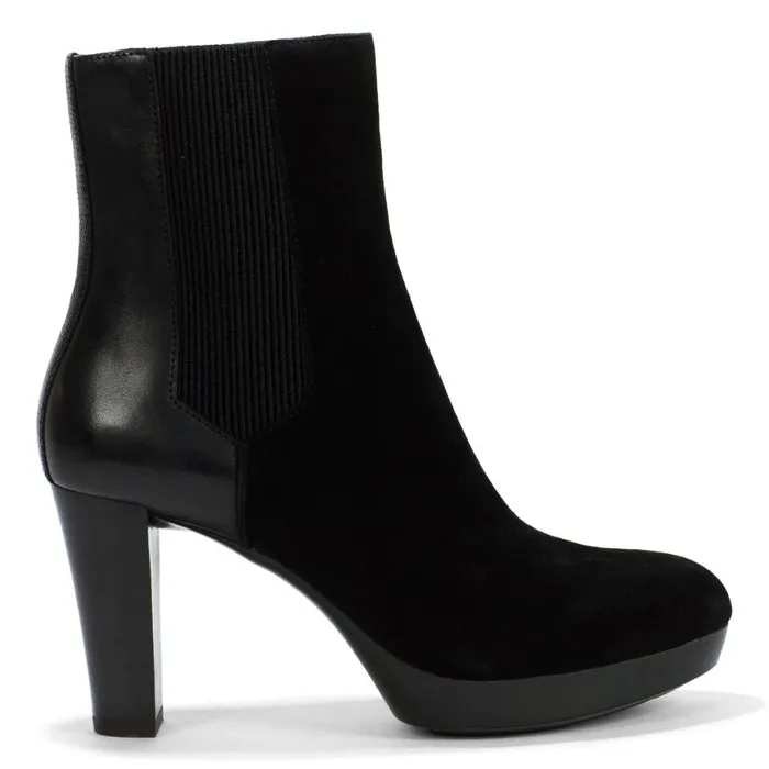 Women Esra Black Suede Donald Pliner Shoes Online Bootie