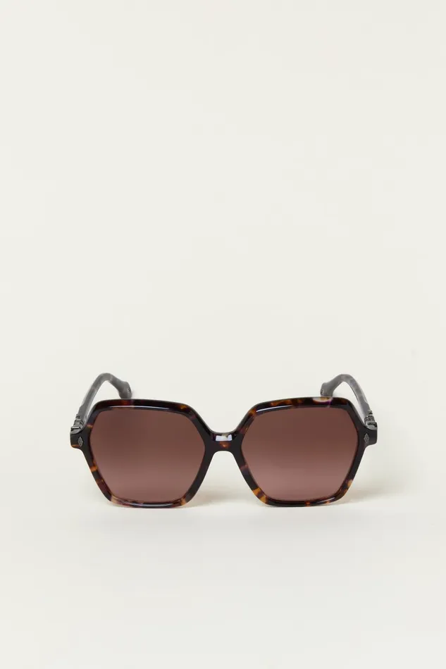 Women Eyewear Baandsh Hexagonal Sunglasses Lotty Brown