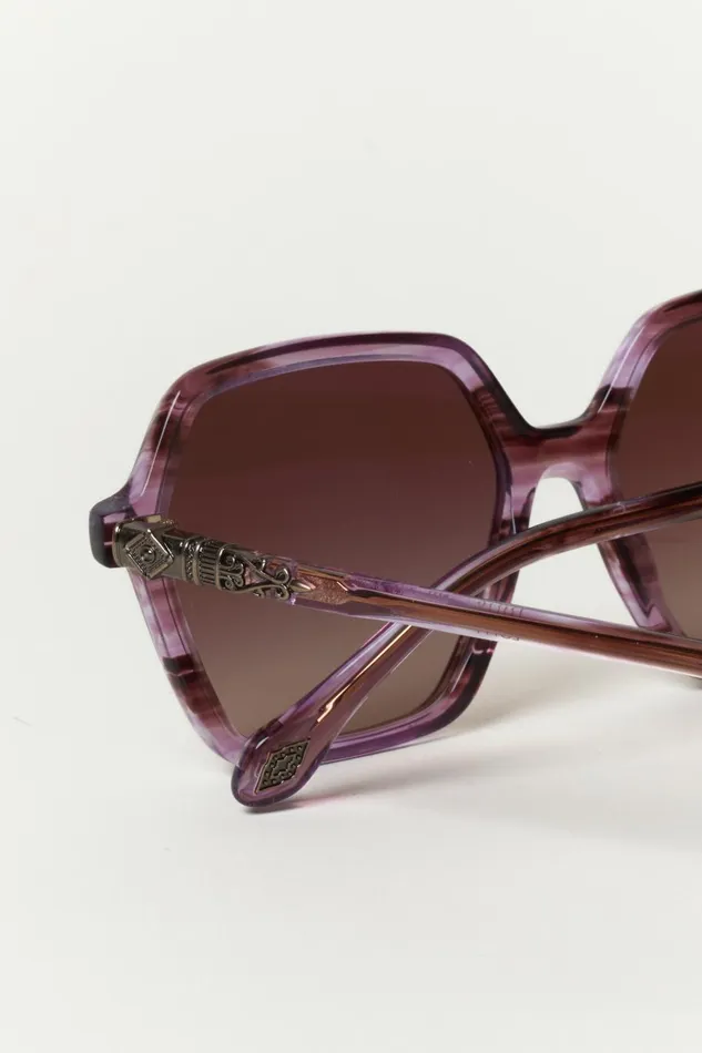 Women Eyewear Baandsh Hexagonal Sunglasses Lotty Brown