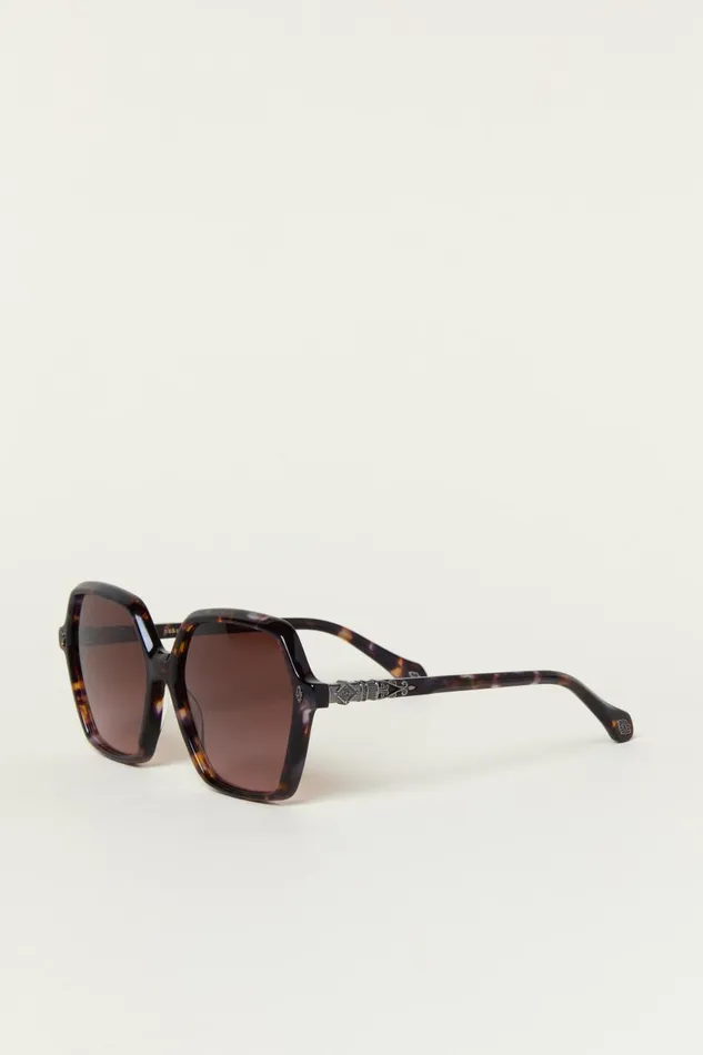 Women Eyewear Baandsh Hexagonal Sunglasses Lotty Brown