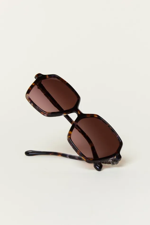 Women Eyewear Baandsh Hexagonal Sunglasses Lotty Brown