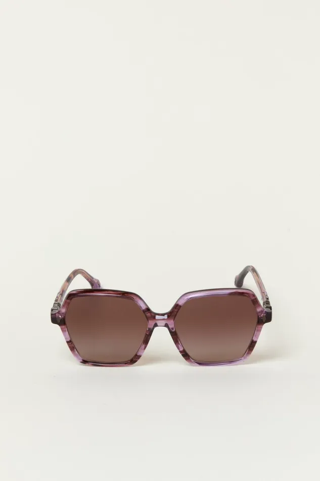 Women Eyewear Baandsh Hexagonal Sunglasses Lotty Brown