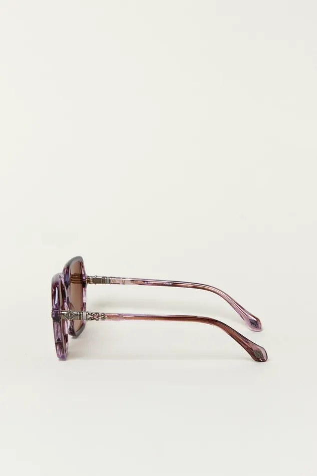 Women Eyewear Baandsh Hexagonal Sunglasses Lotty Brown