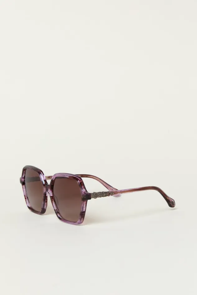 Women Eyewear Baandsh Hexagonal Sunglasses Lotty Brown
