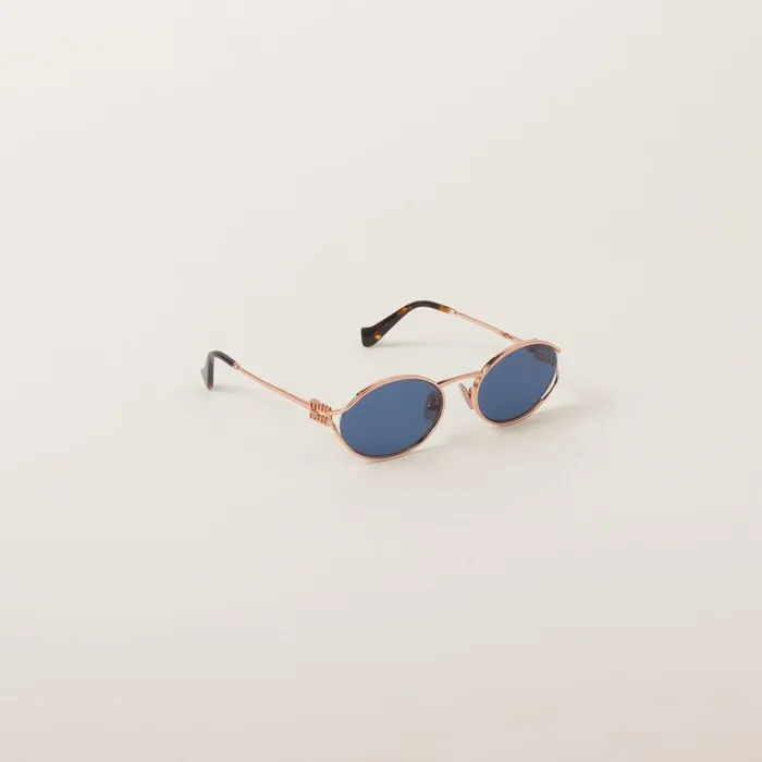 Women Eyewear Miu Miu Miu Miu Logo Sunglasses Blue Lenses Women Eyewear Miu Miu Miu Miu Logo Sunglasses Blue Lenses