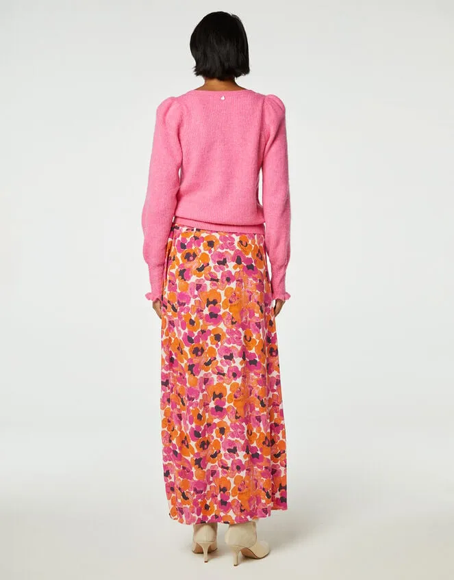 Women Fabienne Chapot Floral Print Skirt Pink Monsoon Skirts