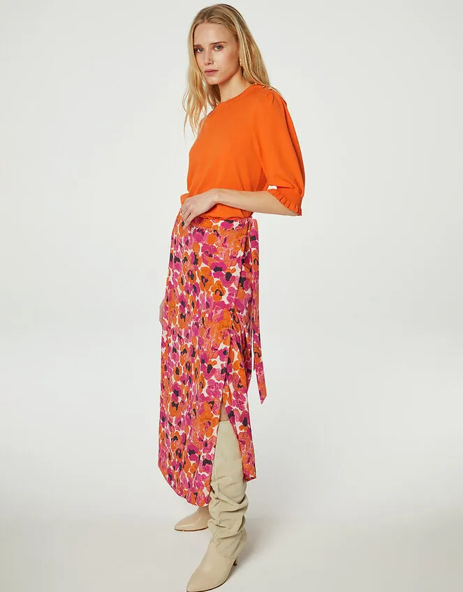 Women Fabienne Chapot Floral Print Skirt Pink Monsoon Skirts