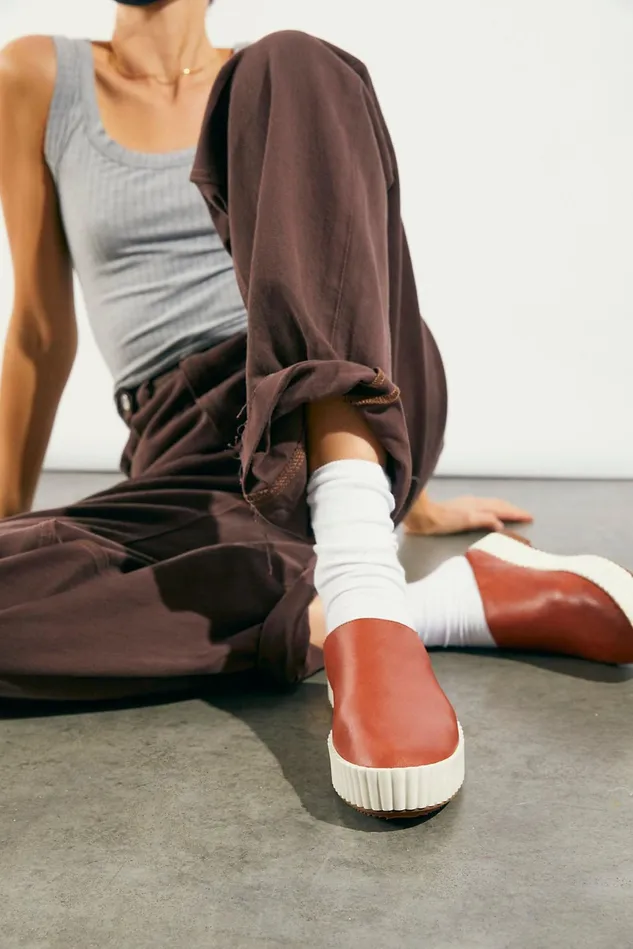 Women Flats Menswear Free People Miller Flats Rust