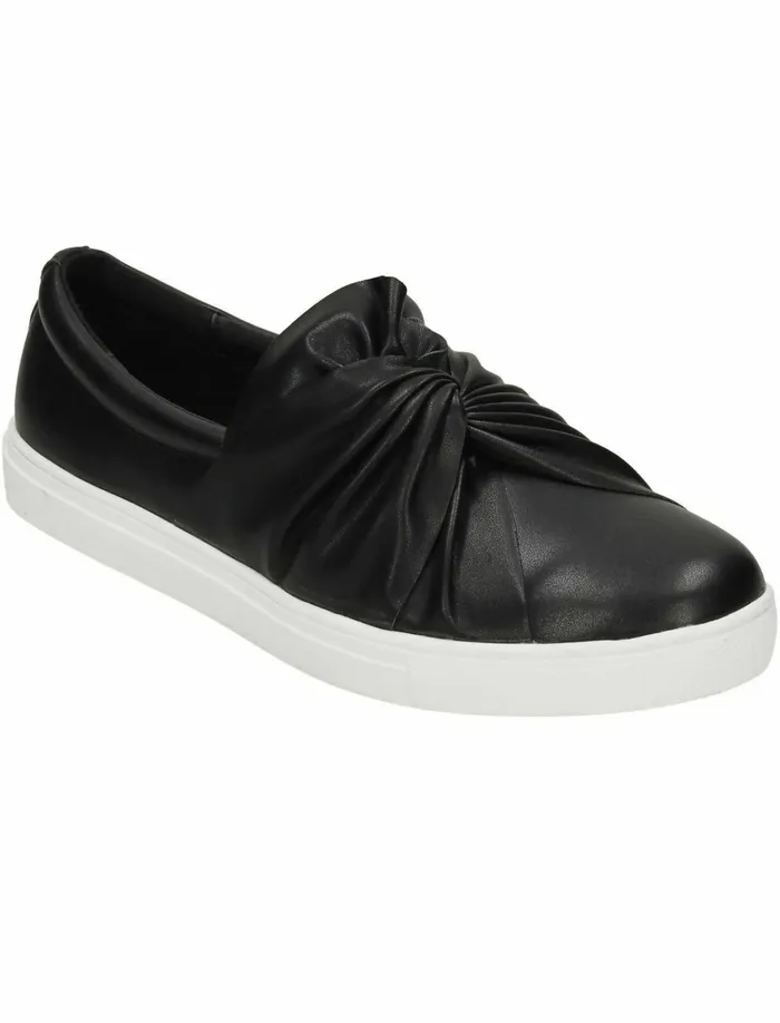 Women Footwear Tokyo Laundry Casula Twist Vamp Slip On Plimsolls In Black Black