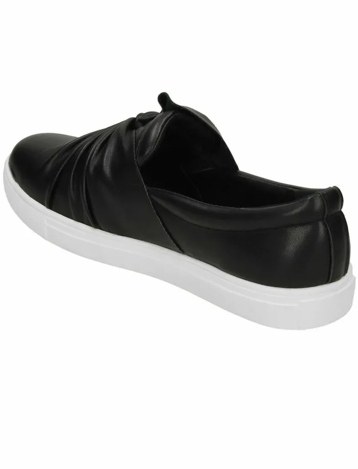 Women Footwear Tokyo Laundry Casula Twist Vamp Slip On Plimsolls In Black Black