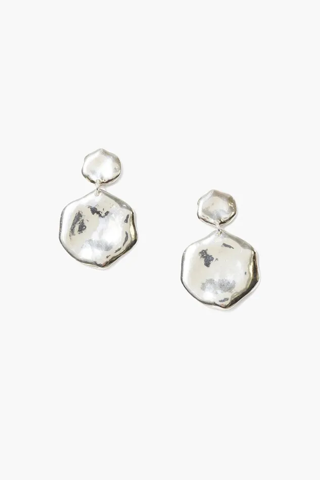 Women Fortuna Coin Earrings Silver Chan Luu Earrings