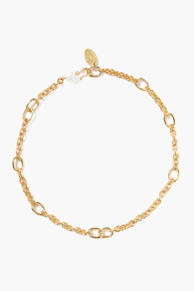 Women Frances Short Necklace Yellow Gold Chan Luu Necklaces