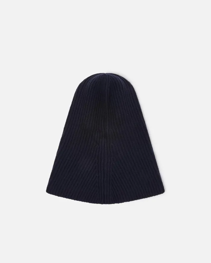 Women Hats Pinko Ribbed Cashmereblend Balaclava Dark Navy Blue Women Hats Pinko Ribbed Cashmereblend Balaclava Dark Navy Blue