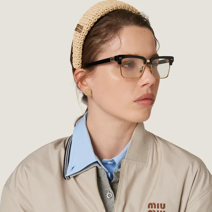 Women Headbands And Hair Accessories Miu Miu Woven Fabric Headband Natural Women Headbands And Hair Accessories Miu Miu Woven Fabric Headband Natural