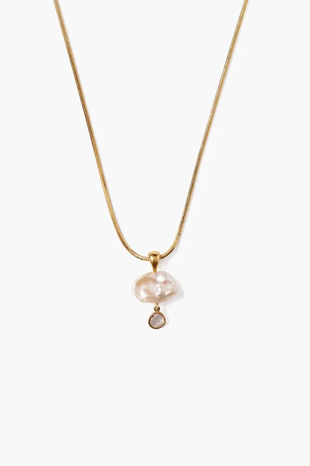 Women Hilo Pearl And Diamond Necklace Gold Chan Luu Necklaces