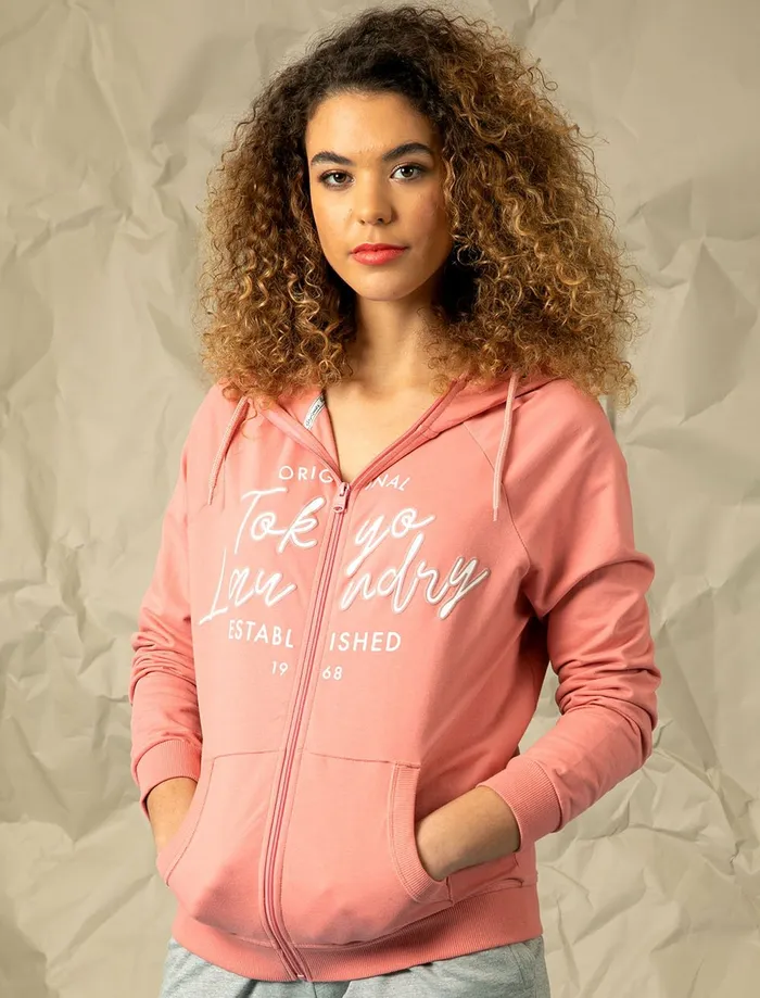 Women Hoodies and Sweatshirts Tokyo Laundry Forna Zip Through Hoodie In Mauveglow 8211 Tokyo Laundry Pink Women Hoodies and Sweatshirts Tokyo Laundry Forna Zip Through Hoodie In Mauveglow 8211 Tokyo Laundry Pink