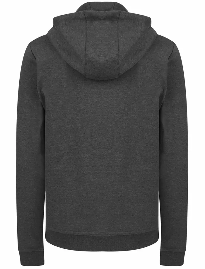 Women Hoodies and Sweatshirts Tokyo Laundry Rayne Zip Through Hoodie With Foil Motif In Charcoal Marl 8211 Tokyo Laundry Charcoal