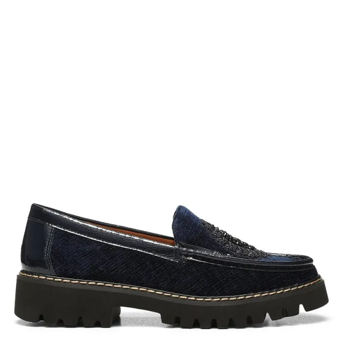Women Hope Navy Ornament Donald Pliner Shoes Online Casual