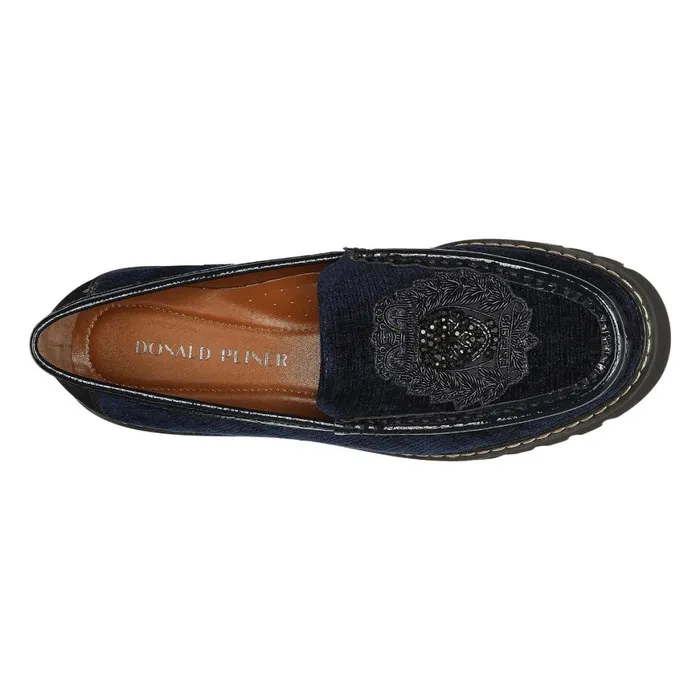 Women Hope Navy Ornament Donald Pliner Shoes Online Casual Women Hope Navy Ornament Donald Pliner Shoes Online Casual