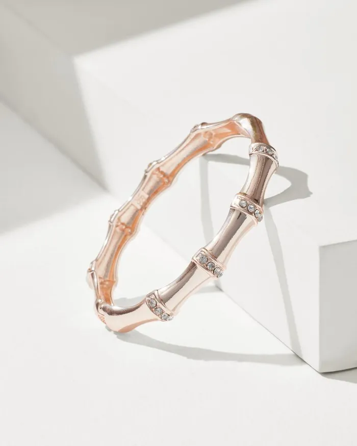 Women Island Essence Rose Gold Bamboo Bracelet Rose Gold Tommy Bahama Jewelry Collections