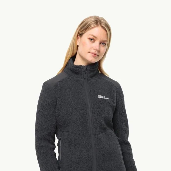 Women Jack Wolfskin Betweenseasons Jackets KAMMWEG PILE FZ W 8211 Phantom L Trekking Fleece Women Women Jack Wolfskin Betweenseasons Jackets KAMMWEG PILE FZ W 8211 Phantom L Trekking Fleece Women