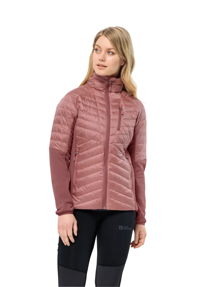 Women Jack Wolfskin Down Jackets NEBELHORN DOWN HYBRID W 8211 Blush Powder XS Womens Down Jacket Women Jack Wolfskin Down Jackets NEBELHORN DOWN HYBRID W 8211 Blush Powder XS Womens Down Jacket