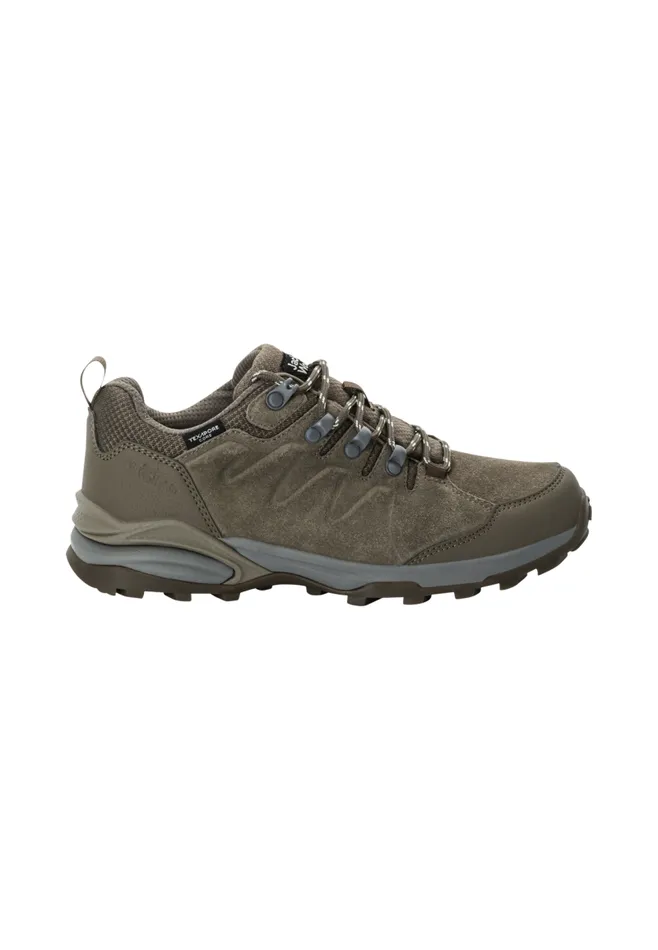 Women Jack Wolfskin Hiking Shoes REFUGIO TEXAPORE LOW W 8211 Chestnut 36 8211 Womens Waterproof Hiking Shoes