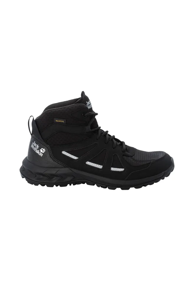Women Jack Wolfskin Hiking Shoes WOODLAND 2 TEXAPORE MID W 8211 Black Grey 355 8211 Womens Waterproof Hiking Shoes Women Jack Wolfskin Hiking Shoes WOODLAND 2 TEXAPORE MID W 8211 Black Grey 355 8211 Womens Waterproof Hiking Shoes