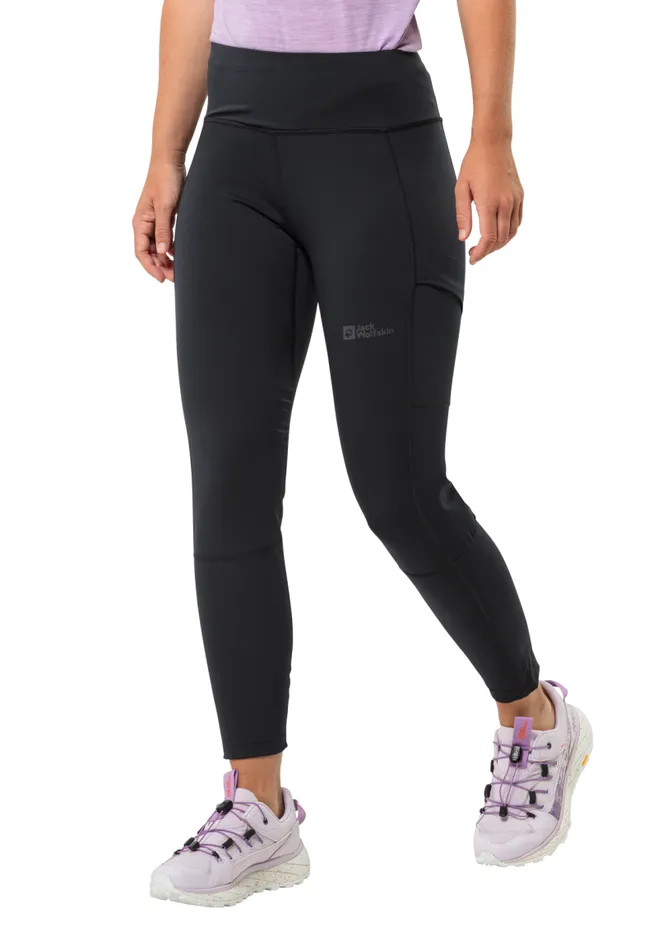 Women Jack Wolfskin Hiking Trousers KAMMWEG TIGHTS W 8211 Black XXL Trekking Trousers Women Women Jack Wolfskin Hiking Trousers KAMMWEG TIGHTS W 8211 Black XXL Trekking Trousers Women