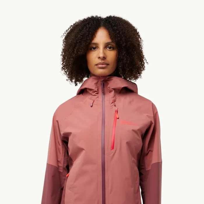Women Jack Wolfskin Rain Jackets EAGLE PEAK 2L JKT W 8211 Mineral Red S Womens Rain Jacket Women Jack Wolfskin Rain Jackets EAGLE PEAK 2L JKT W 8211 Mineral Red S Womens Rain Jacket