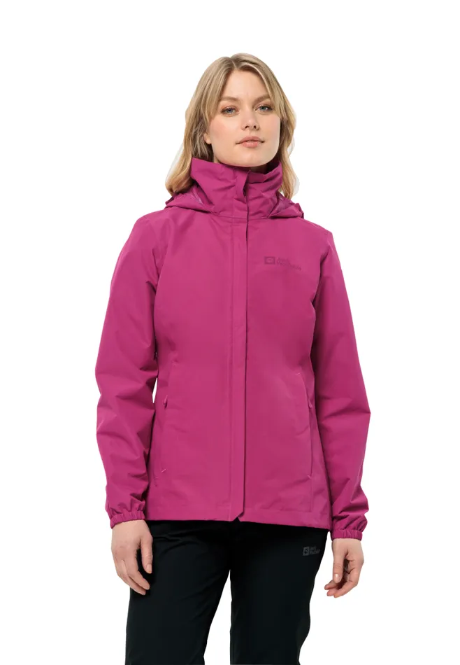 Women Jack Wolfskin Rain Jackets STORMY POINT 2L JKT W 8211 New Magenta S Womens Rain Jacket Women Jack Wolfskin Rain Jackets STORMY POINT 2L JKT W 8211 New Magenta S Womens Rain Jacket