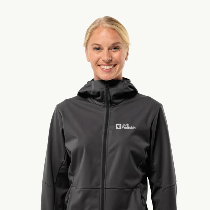 Women Jack Wolfskin Softshell Jackets FELDBERG HOODY W 8211 Black M Womens Softshell Jacket Women Jack Wolfskin Softshell Jackets FELDBERG HOODY W 8211 Black M Womens Softshell Jacket