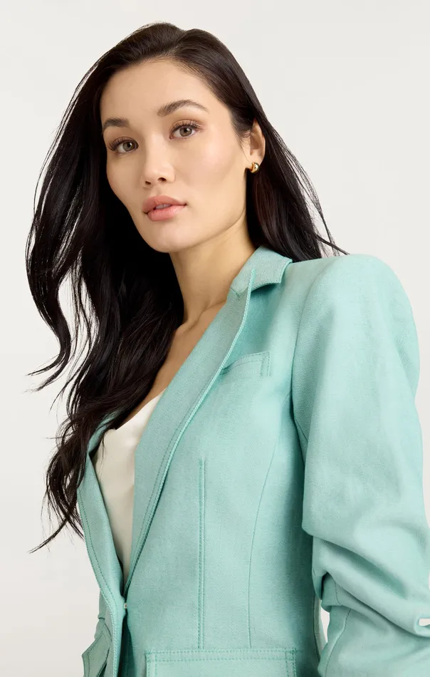 Women Jackets and Blazers Cinq Sept Louisa Jacket Light Marine Green