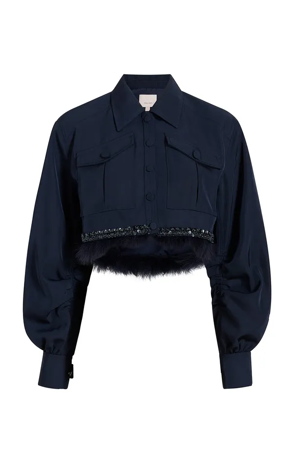 Women Jackets and Blazers Cinq Sept Suvi Jacket Navy