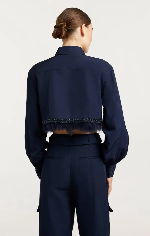 Women Jackets and Blazers Cinq Sept Suvi Jacket Navy