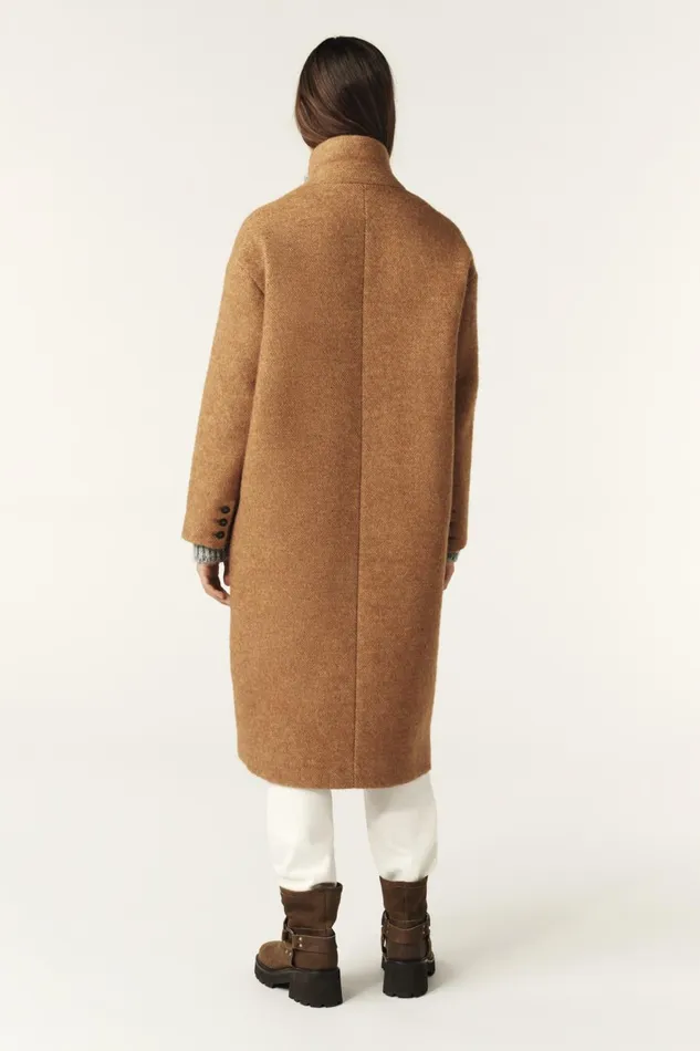 Women Jackets and Coats Baandsh Oversized Coat Tao Brown