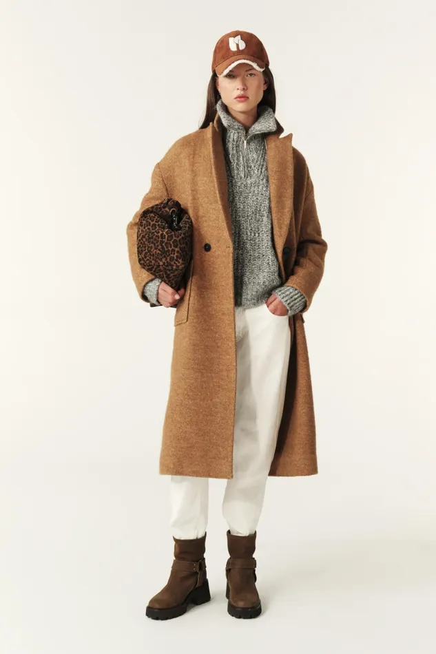 Women Jackets and Coats Baandsh Oversized Coat Tao Brown