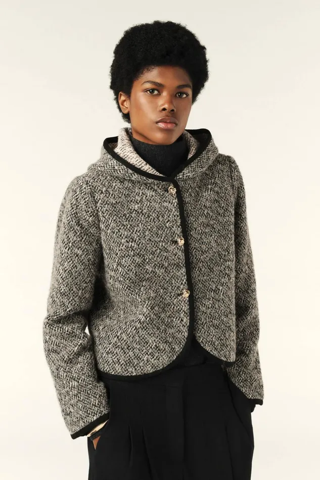 Women Jackets and Coats Baandsh Short Jacket Loctave Gray