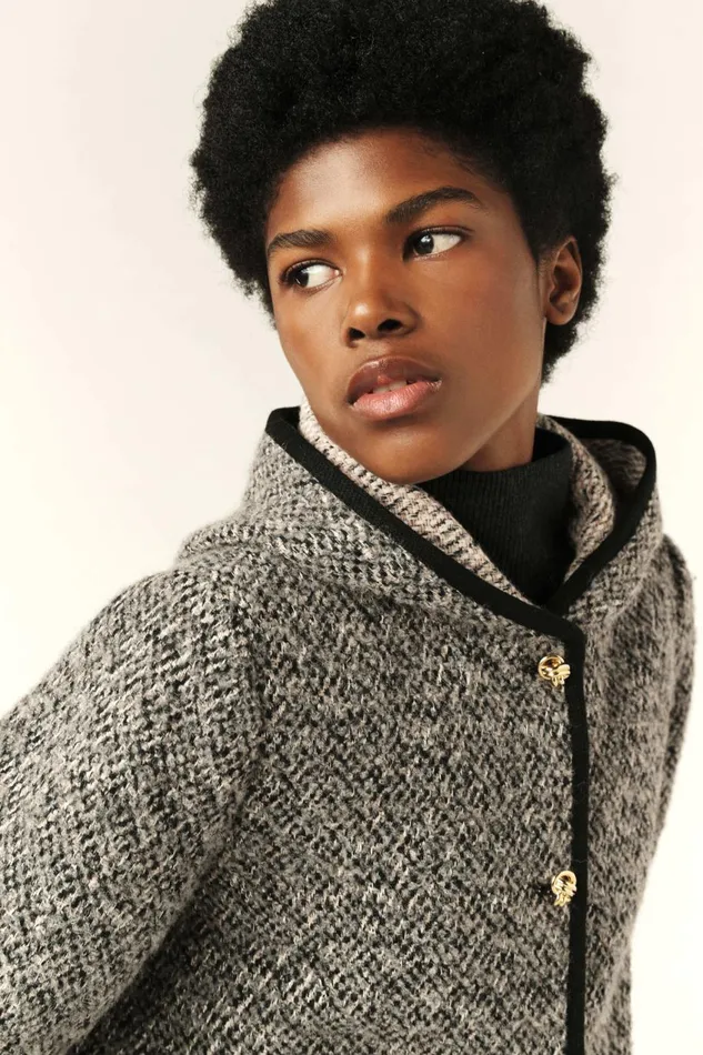 Women Jackets and Coats Baandsh Short Jacket Loctave Gray