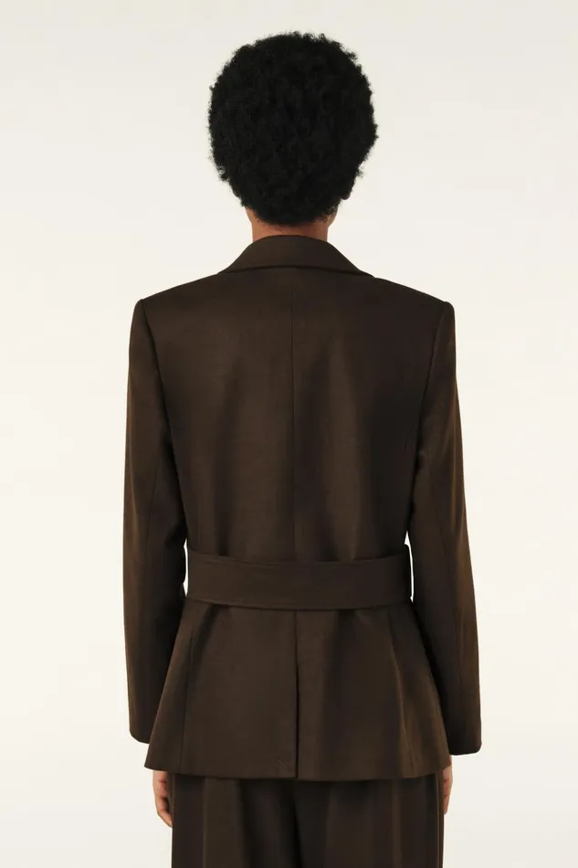 Women Jackets and Coats Baandsh Suit Jacket Bule Beige