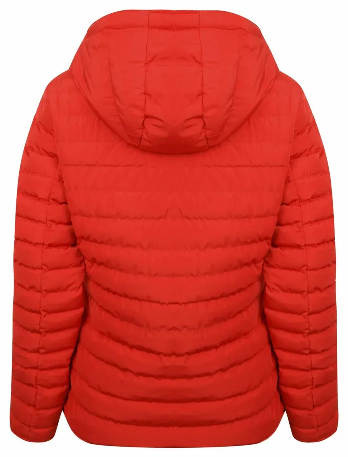 Women Jackets and Coats Tokyo Laundry Ginger 2 Quilted Hooded Puffer Jacket In Crimson 8211 Tokyo Laundry Red