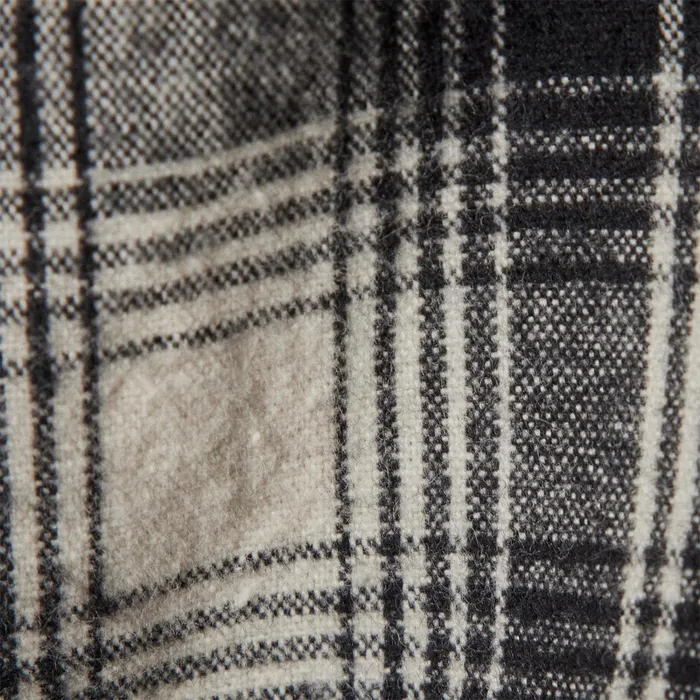 Women JacketsOuterwear James Perse Sherpa Lined Plaid Jacket Blackwhite