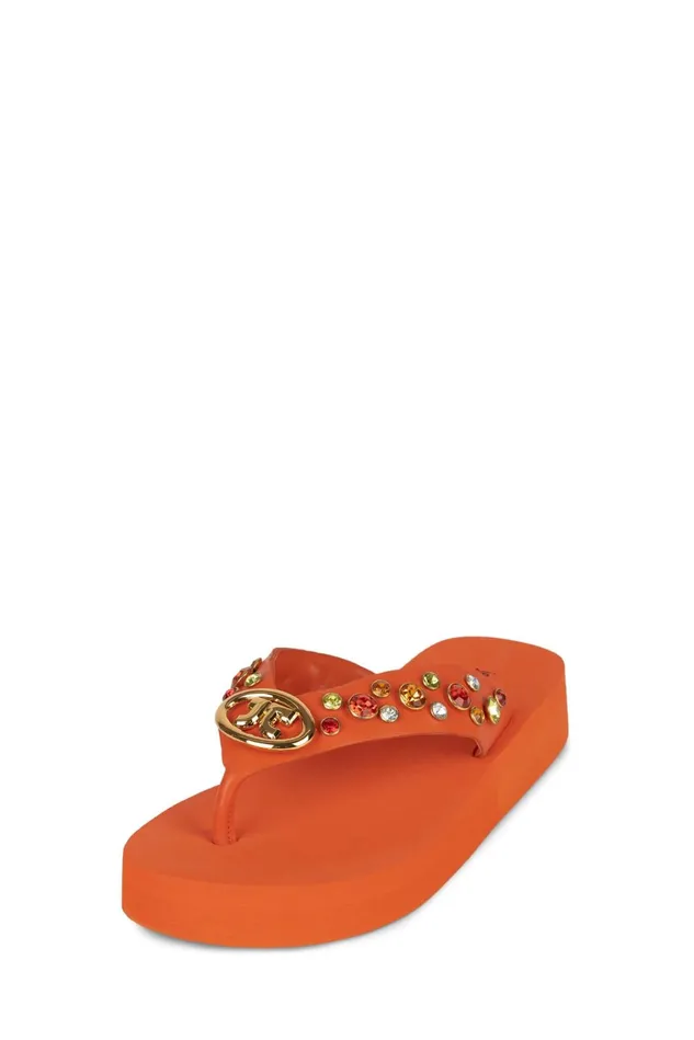 Women Jeffrey Campbell Flat ICONICS Pink Multi